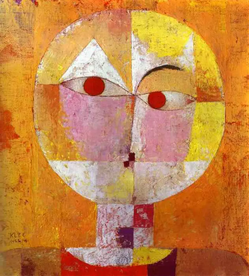 Senecio by Paul Klee (Famous Abstract Art Painting)